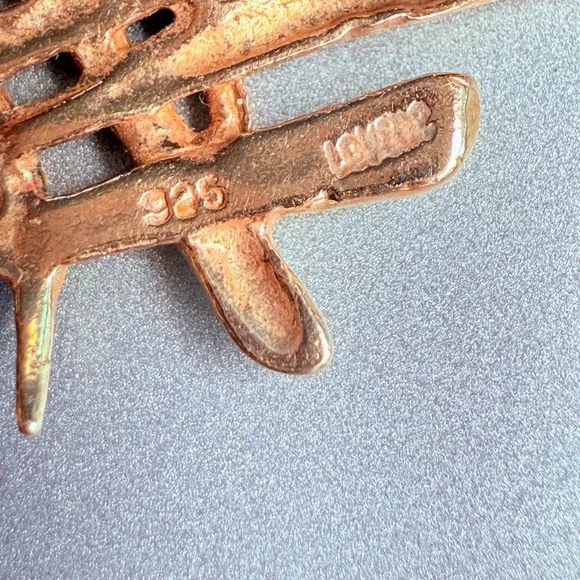 Brutalist Cross Hatch Mid Century Sterling Silver 925, Gold Dangle Earrings MCM